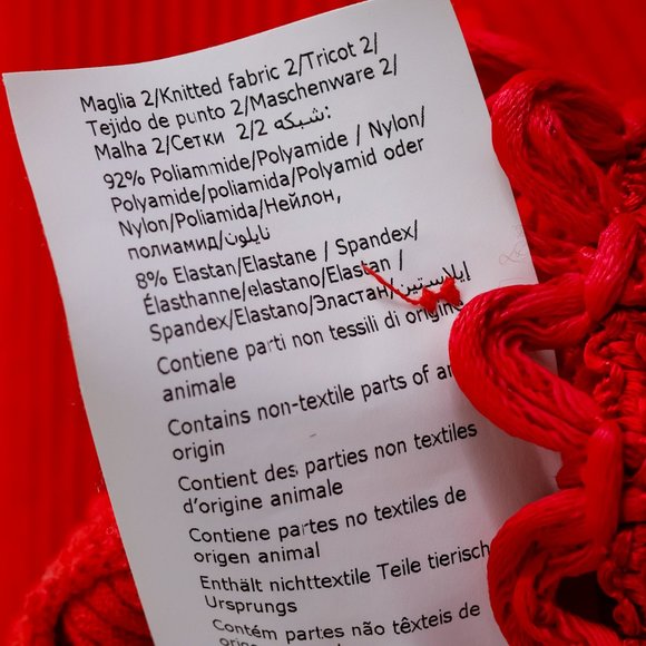 Moschino Red Rib Knit Cardigan - Picture 11 of 13